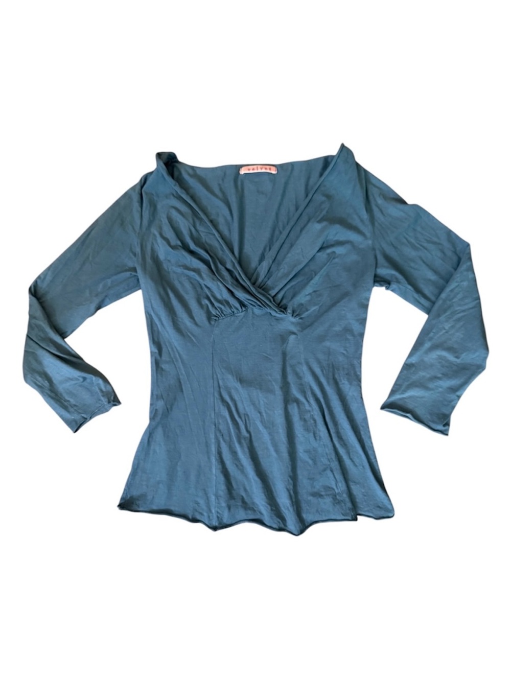 VELVET periwinkle blue tissue tee top, approx size M/L
